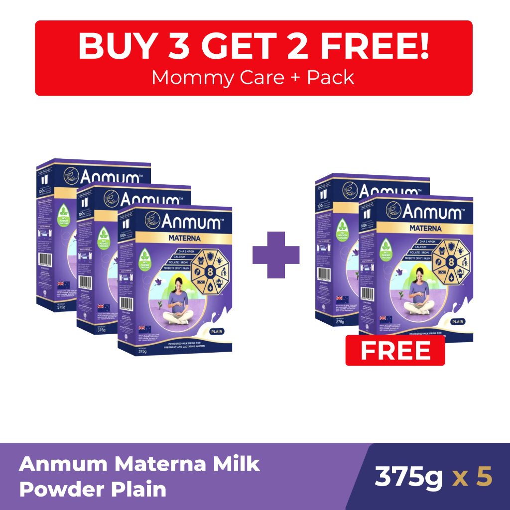 [B3G2] Anmum Materna Milk Powder Plain 375G [Mommy Care+ Pack]