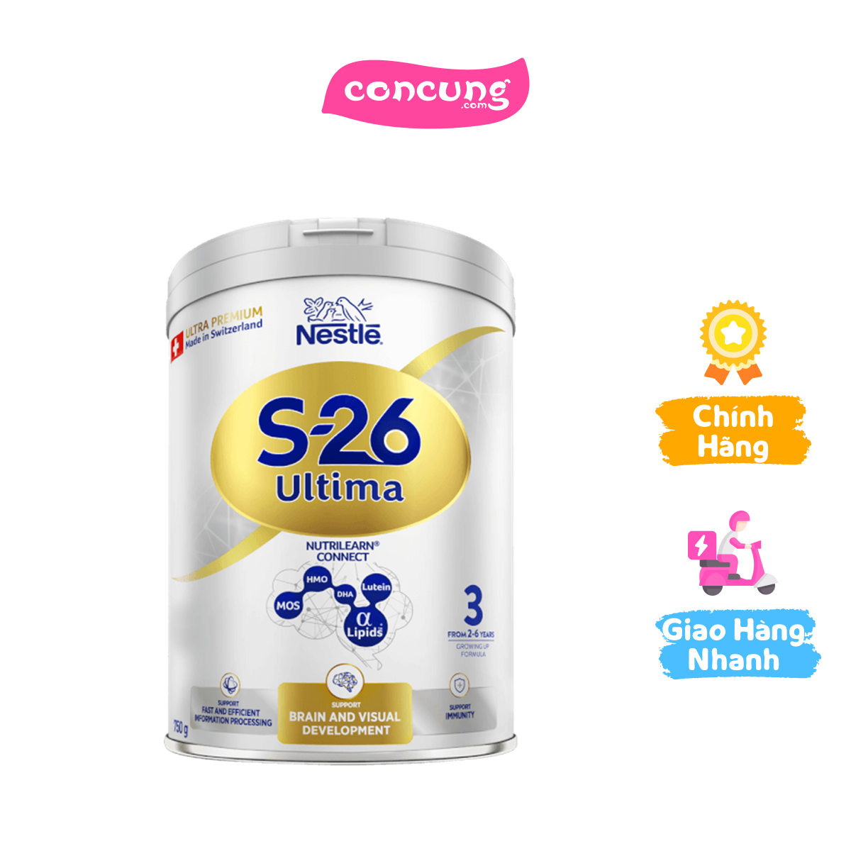 Sữa NAN S-26 ULTIMA số 3 750g 2 - 6 tuổi