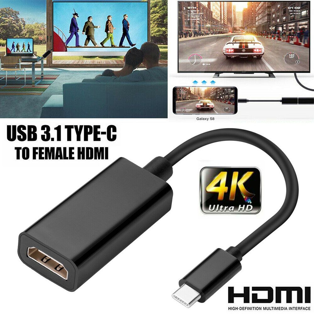 Okdeals Chất Lượng Cao 4K Cáp Bộ chuyển đổi Độ Nét Cao 4K cáp TV HD SB-C Loại C Để Đầu chuyển HDMI Đầy Đủ Bộ chuyển đổi HD Cáp USB C 3.1