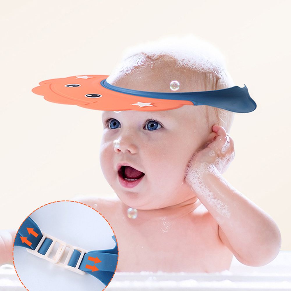 GOLDEN Waterproof Adjustable Head Cover Cute Wash Hair Baby Shampoo Cap