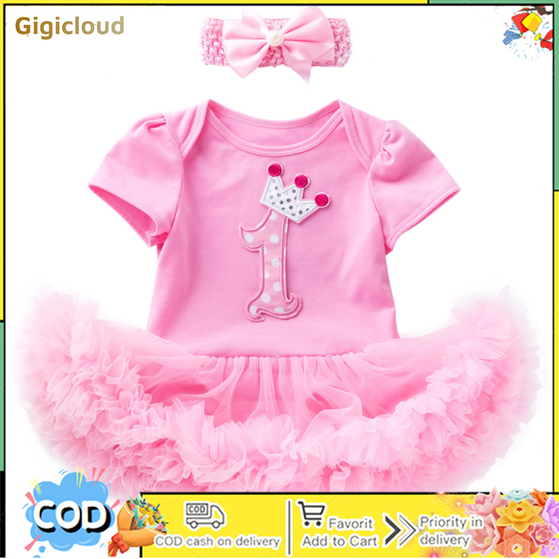 Baby Girls Summer Princess Dress Infant Cotton Casual Short Sleeve Letter Print Layered Lace Skirt ราคา 218 บาท*ส่งฟรี