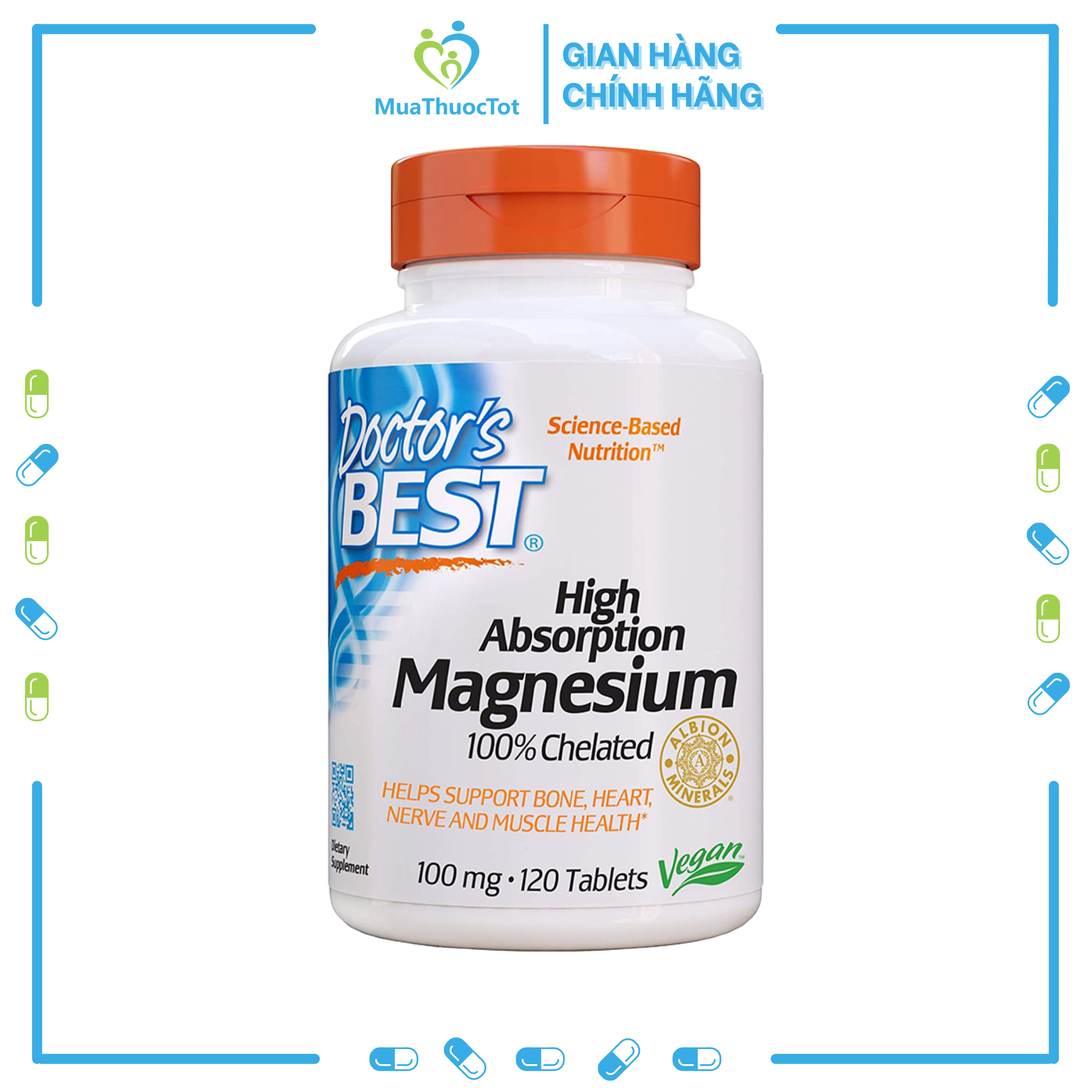 Viên Uống Bổ Sung Magnesium Cải Thiện Sức Khỏe Doctor s Best High