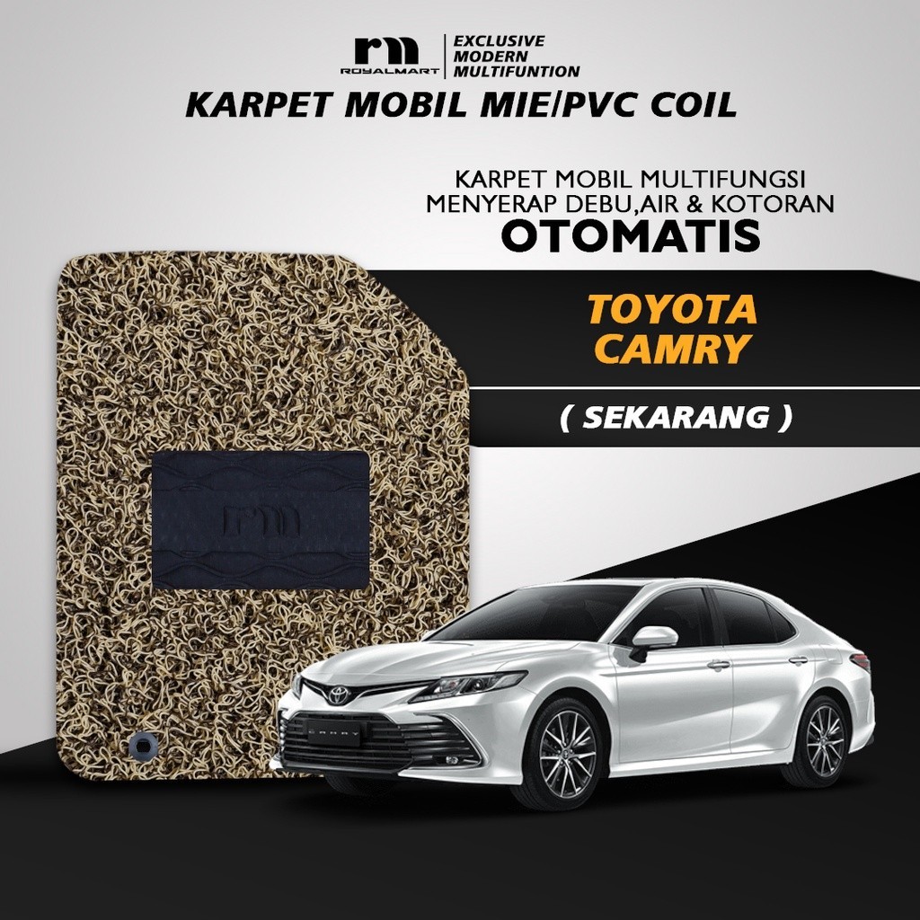 Royal Mart - Karpet Mobil TOYOTA CAMRY FULL BAGASI 2 WARNA/Carpet Mie Bihun Premium Keset PVC Anti Slip Aksesoris Interior Mobil Harga 1,568,853 rupiah*Gratis Ongkir