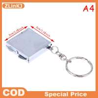 ZLinKJ Vòng Trái Tim Hình Bầu Dục Hình Vuông Hai Mặt Mỹ Phẩm Gương Kim Loại Gấp Keychain Trang Điểm Mini Gương