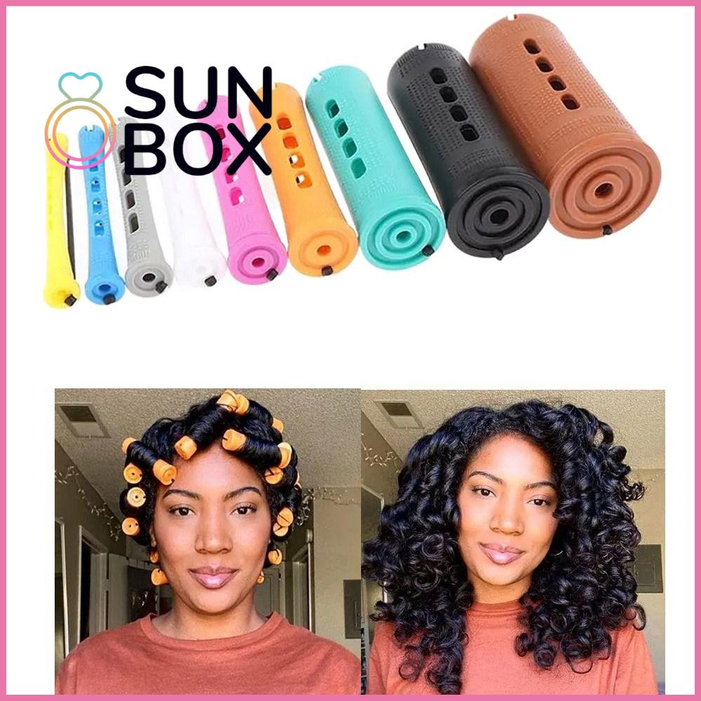 SUN BOX Tự làm Con lăn uốn tóc Vô hại với tóc Dây cao su đàn hồi chăm sóc Thanh uốn xoăn sóng Máy uốn tóc Chuyên nghiệp Máy làm xoăn Nữ Lady Girl