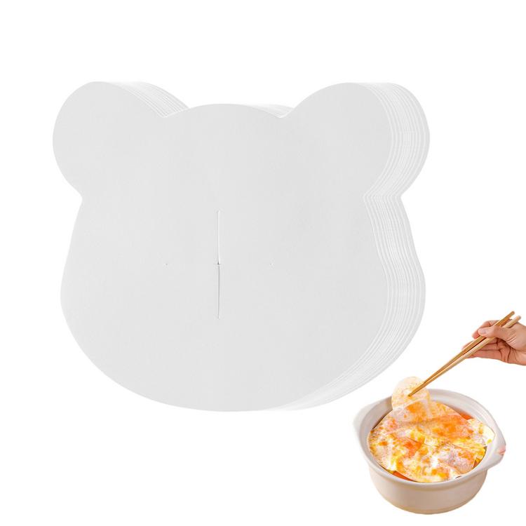 Giấy Thấm Dầu Thực Phẩm 60 tờ giấy thấm dầu hình gấu Giấy thấm thực phẩm nhà bếp Giấy thấm dầu chiên Giấy lọc cặn dầu Giấy thấm thực phẩm refined