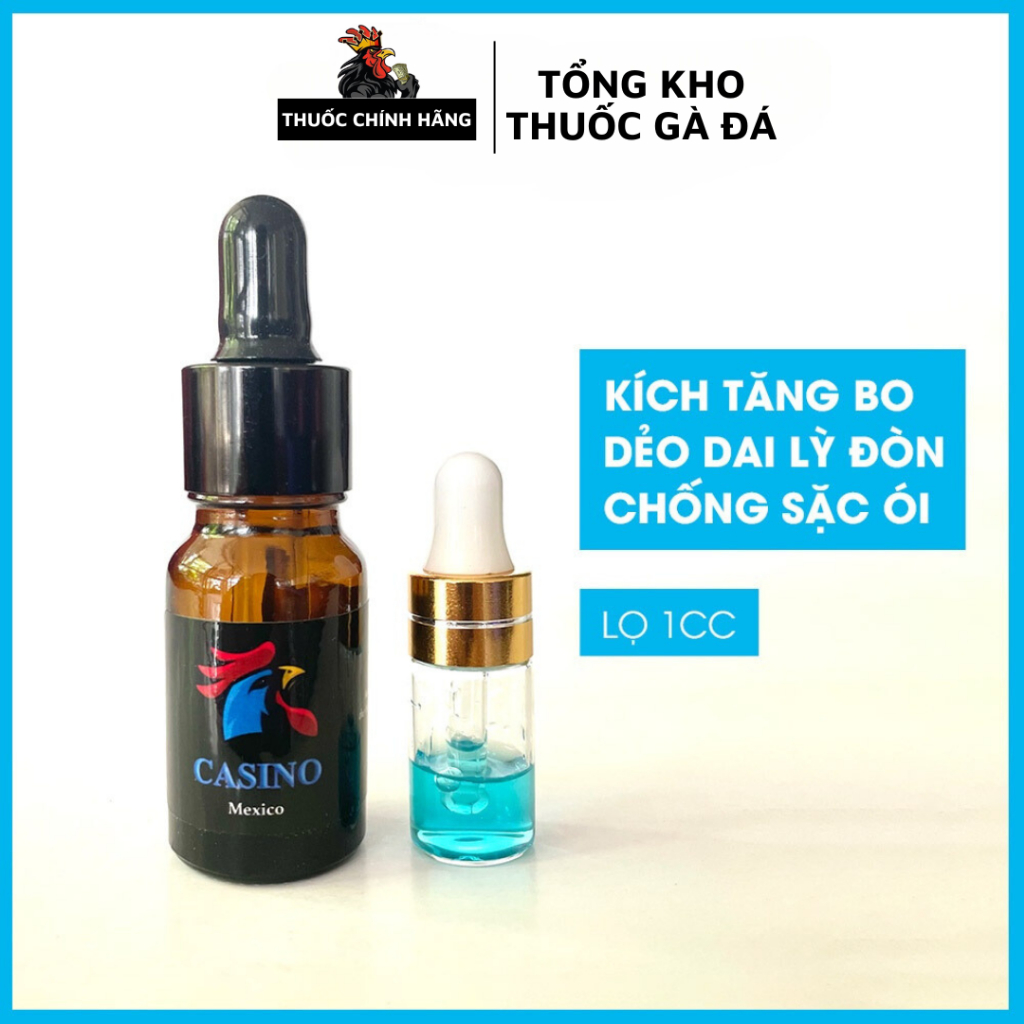 Thuốc gà đá tăng bo Casino xanh 1cc nhập khẩu Mexico chính hãng