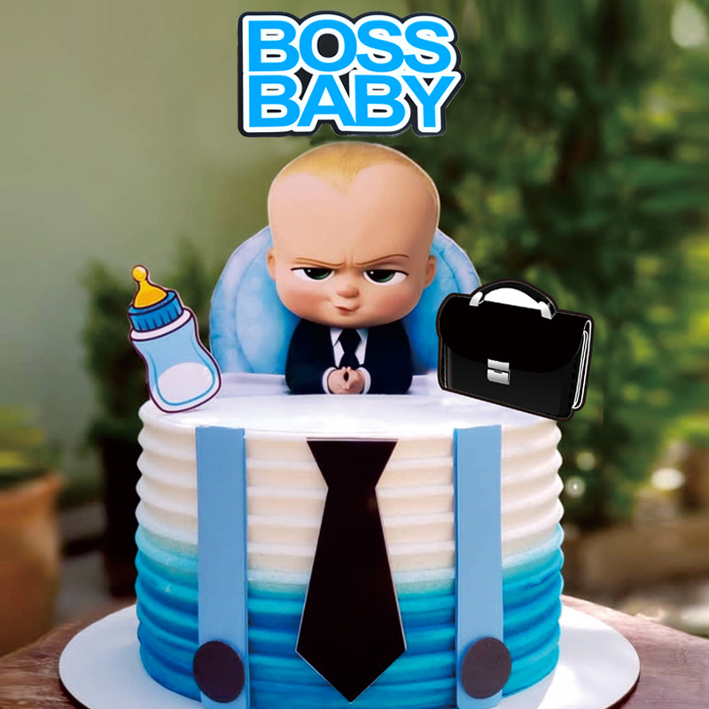 Born Leader Boss Baby Photo Cake