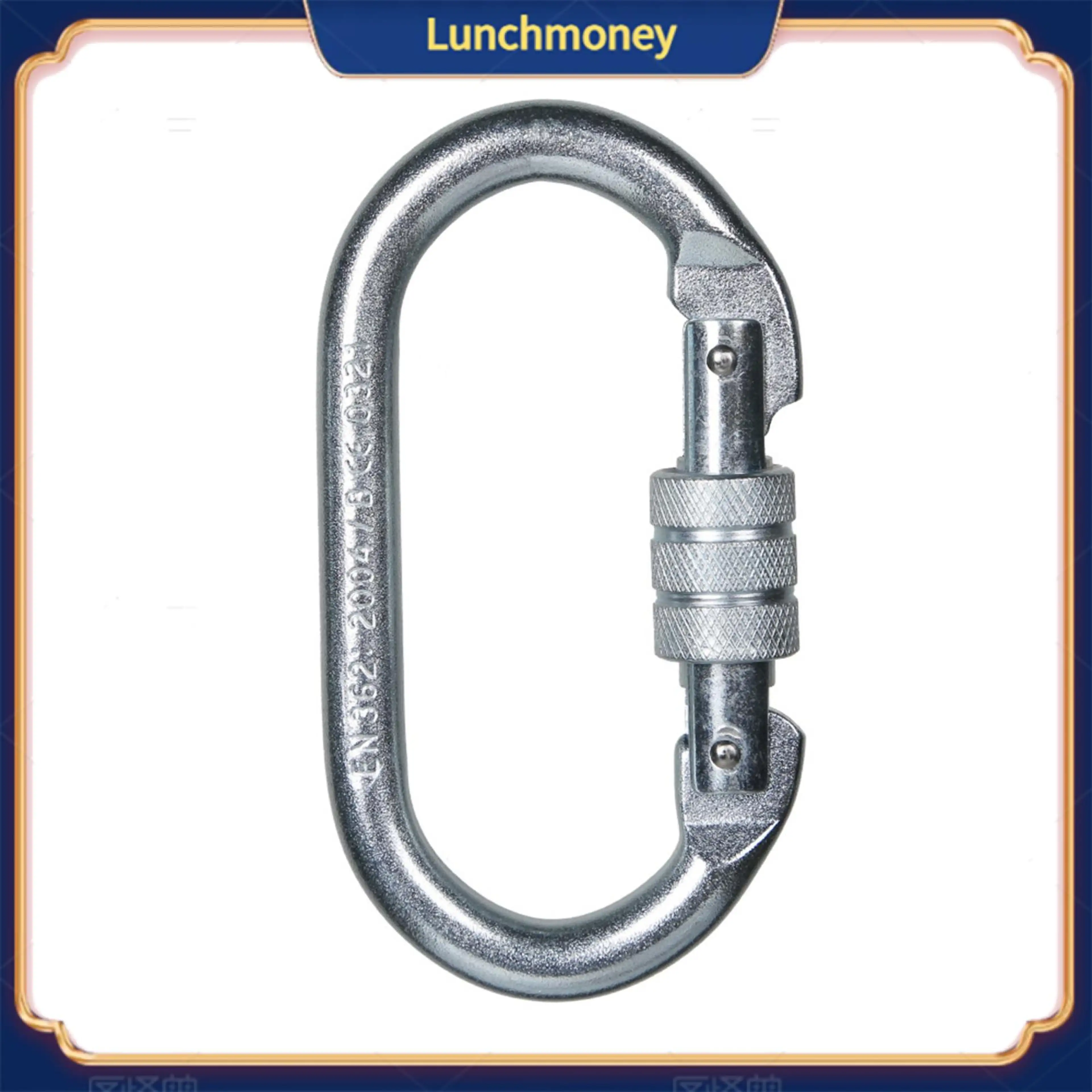 Heavy Duty Carabiner Locking Carabiner Clip Heavy Duty 25kn Lightweight Screwgate Carabiner – Locking Clip for Rock Climbing Rescue Outdoor Camping Aerial Work – Durable Safety Gear for Asia