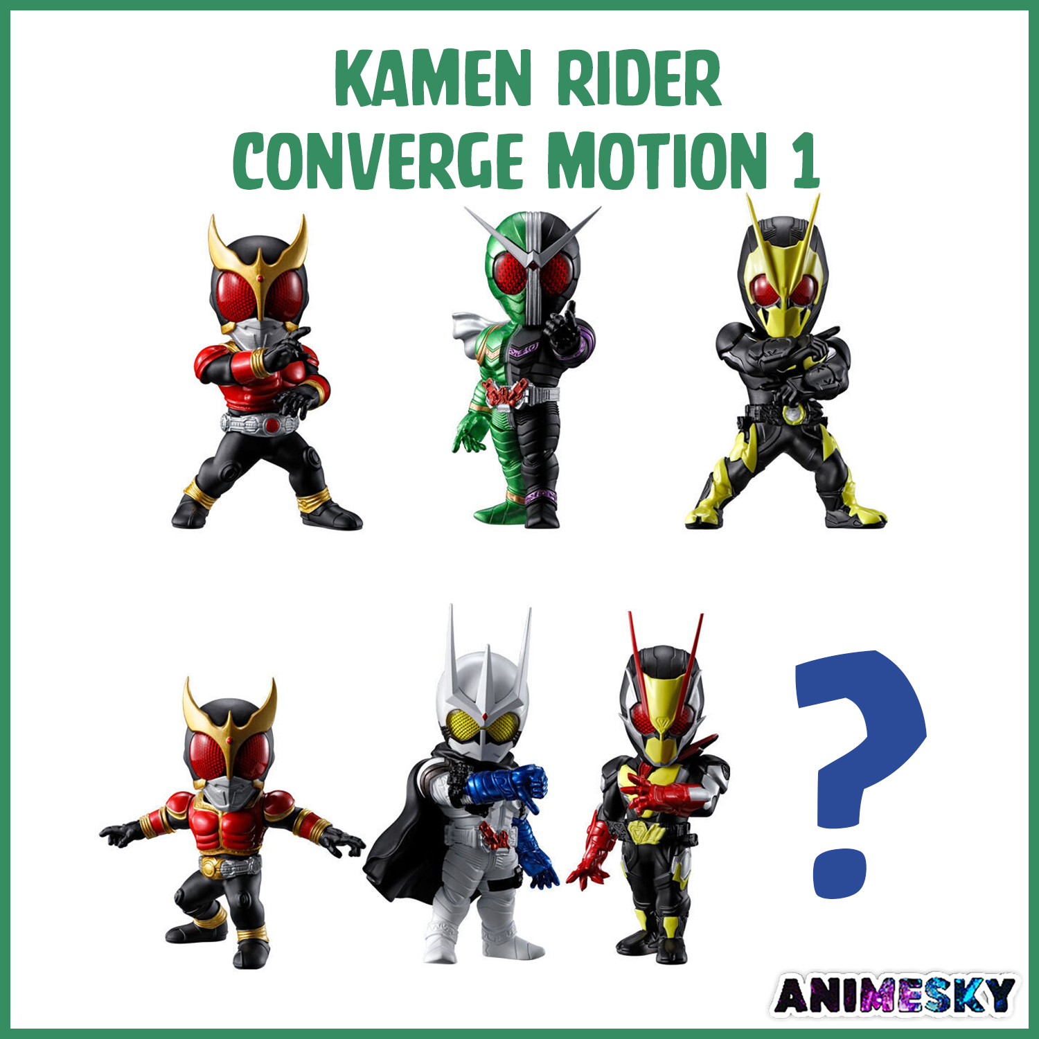 Mô hình nhân vật converge motion kamen rider vol 1 - figure kamen rider chính hãng