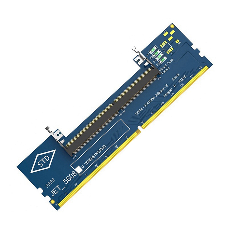 【Latest model】Memory Tester DDR4 Adapter Card SO DIMM 4 to DDR4 Converter Laptop SO DDR4 RAM to Desktop DDR4 Adapter Card