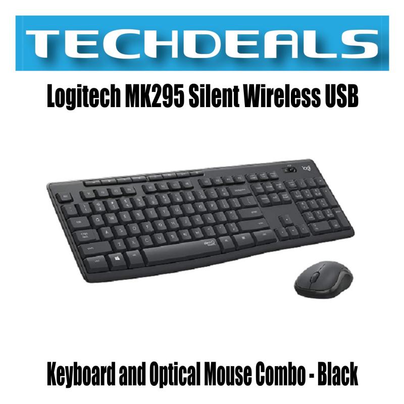 Logitech MK295 Silent Wireless USB Keyboard and Optical Mouse Combo - Black Singapore