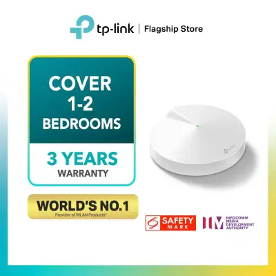 TP-LINK Deco M5(1-pack) AC1300 Dual Band Gigabit MU-MIMO WiFi Mesh Router (Whole Home Mesh WiFi Unit) Works with all Telcos (Supports IPTV)