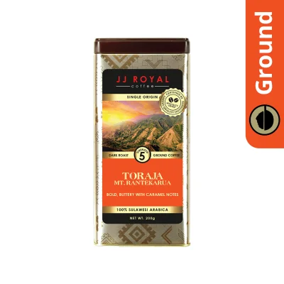 JJ Royal Coffee Toraja 100% Arabica Ground Coffee 200g