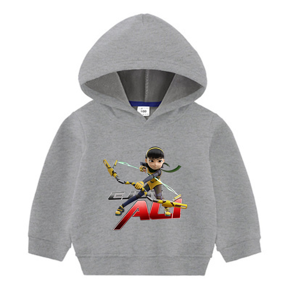 Áo khoác bé trai và bé gái hoạt hình giản dị đơn giản cho trẻ em Alicia ejen Ali bộ phim kết xuất Áo