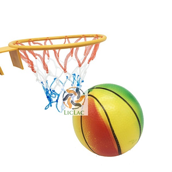 Bộ đồ chơi ném bóng rổ treo tường túi lưới bằng nhựa, Đồ chơi phát triển chiều cao cho trẻ - Liclac Shop