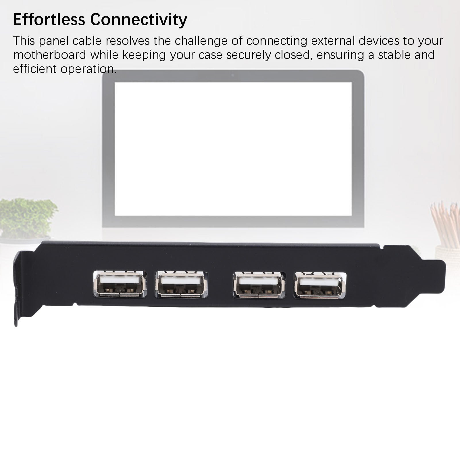 Thẻ cổng kép 9PIN đến 4xUSB2.0 Tốc độ 480Mbps/giây Cáp khung PCI cho máy tính để bàn Giá 183,000 Đồng*Miễn phí vận chuyển