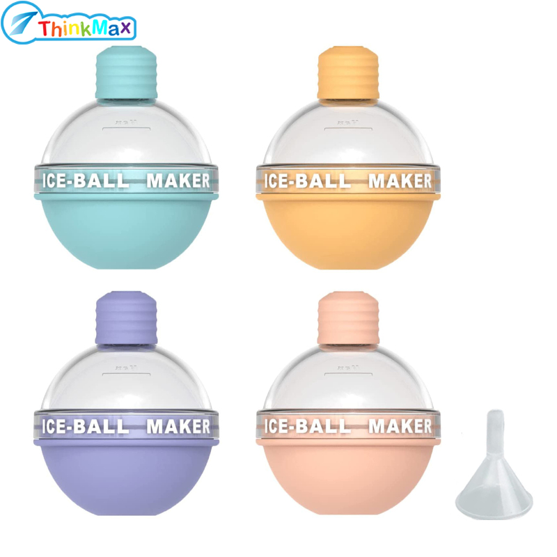 Ice Cube Mold Silicone Round Ice Ball Maker Sphere Ice Cube Tray For Whiskey Cocktails Juices Milk ราคา 83 บาท*ส่งฟรี