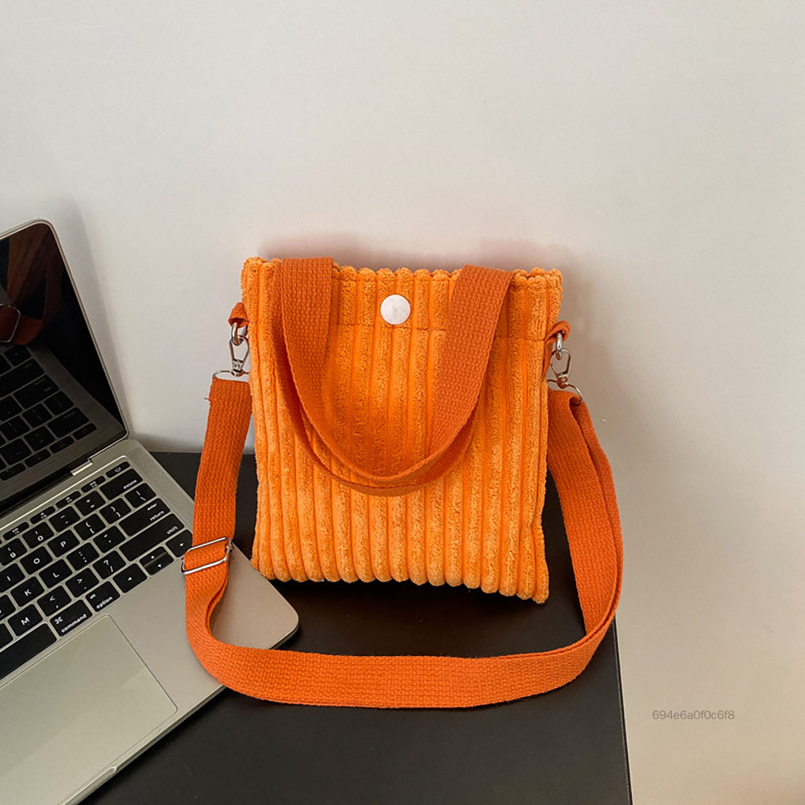 Túi Đeo Vai Vải Nhung, Túi Đeo Ngang Vintage Túi Nhỏ, Túi Tote Mini Màu Trơn Thường Ngày Cho Nữ Cô Gái EFD-VN - 6