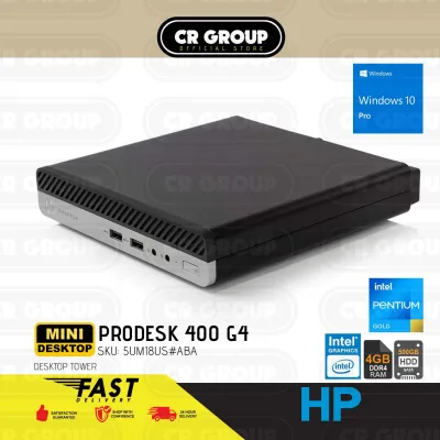 [Same Day Delivery] HP ProDesk 400 G4 Mini Desktop | Intel Pentium G5400T | 4GB RAM | 500GB HDD | Windows 10 Pro