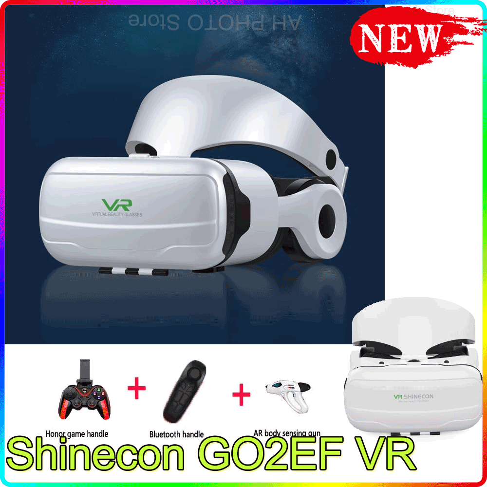 Shinecon Go2ef Xth Thế Hệ kính VR RV Thực Tế Ảo 3D Chơi Game Cho Apple Vivo Huawei Oppo Tất Cả Trong Một Tai Nghe Smartglasses