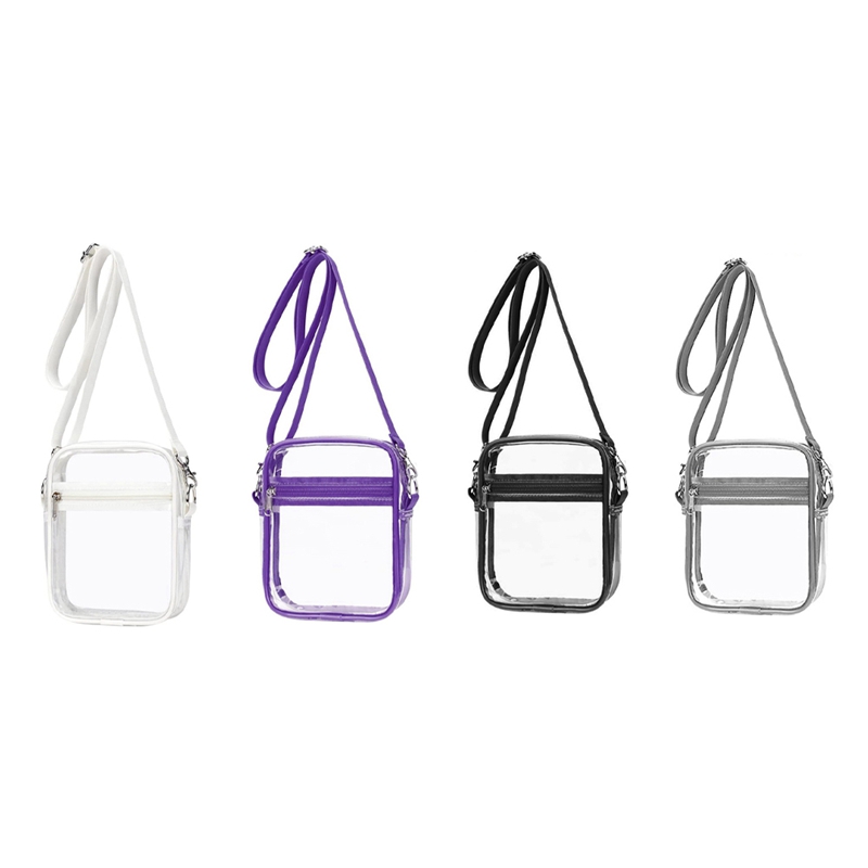 Clear Bag Stadium Approved, Clear Purse with Adjustable Shoulder Strap for Sports Outdoor