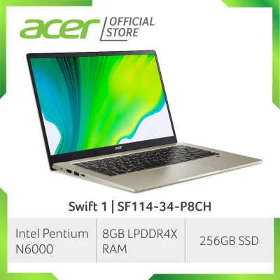 [2021 NEW MODEL] Acer Swift 1 SF114-34-P8CH 14 Inch FHD IPS Thin and Light Laptop | 8GB LPDDR4X RAM