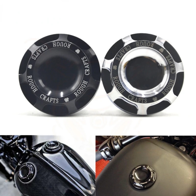 Xe Máy Cho Harley Sửa Đổi nắp thùng nhiên liệu Xl1200 X48 883 Retro Hình Mận RC nắp đậy Cửa nạp nhiên liệu Bình Nhiên Liệu Chuyển Đổi