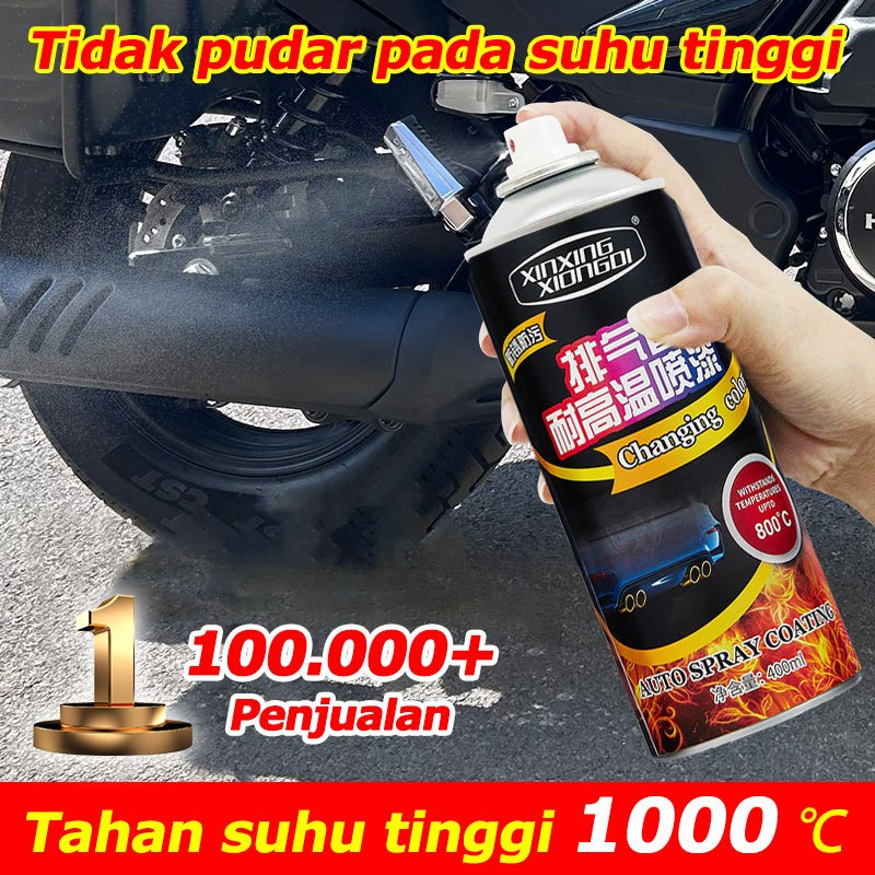 Trout boy spray paint high temperature resistant high temperature 1000 hi temp black anti heat black matte paint does not fade at high temperature for exhaust engine stove etc paint car motorcycle petrol resistant paint motorcycle Diton premium Hi temp bl Harga 49,900 rupiah*Gratis Ongkir