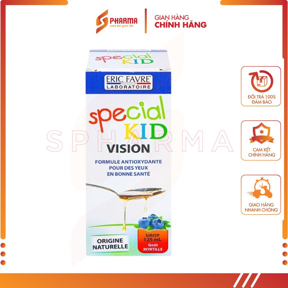 SPECIAL KID VISION – Bổ sung các dưỡng chất cần thiết, có ích cho thị giác – ERIC FAVRE WELLNESS [Pháp] – Chai x 125ml