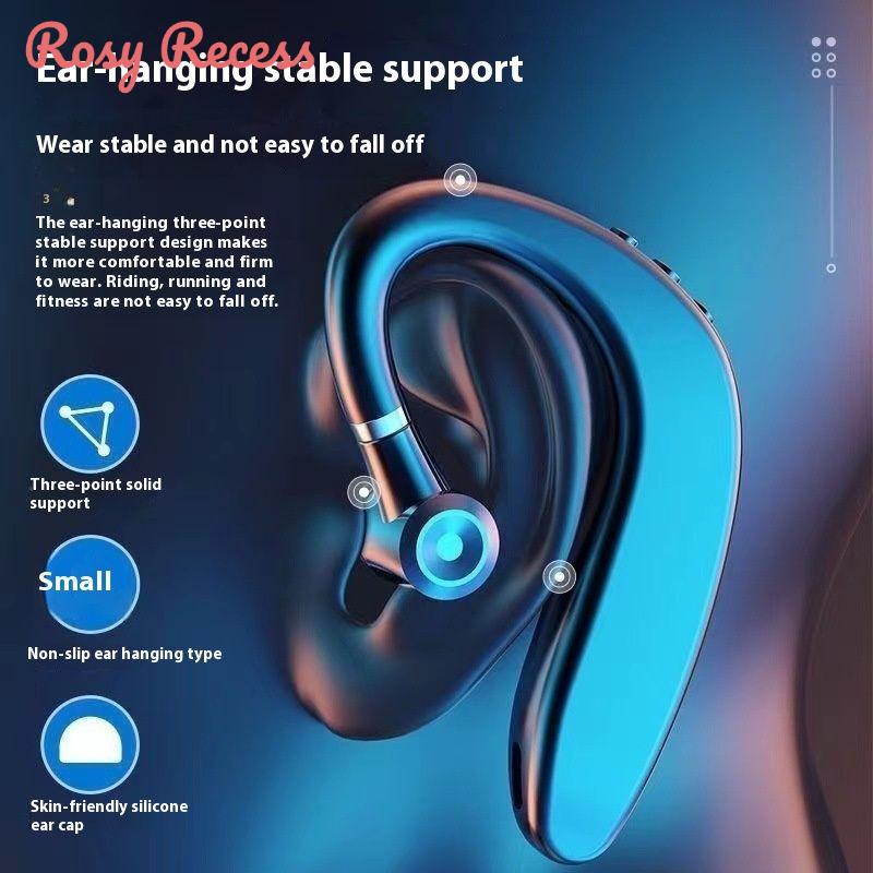 Rosy Recess thể thao Tai nghe bluetooth với an toàn phù hợp cho tập luyện thoải mái