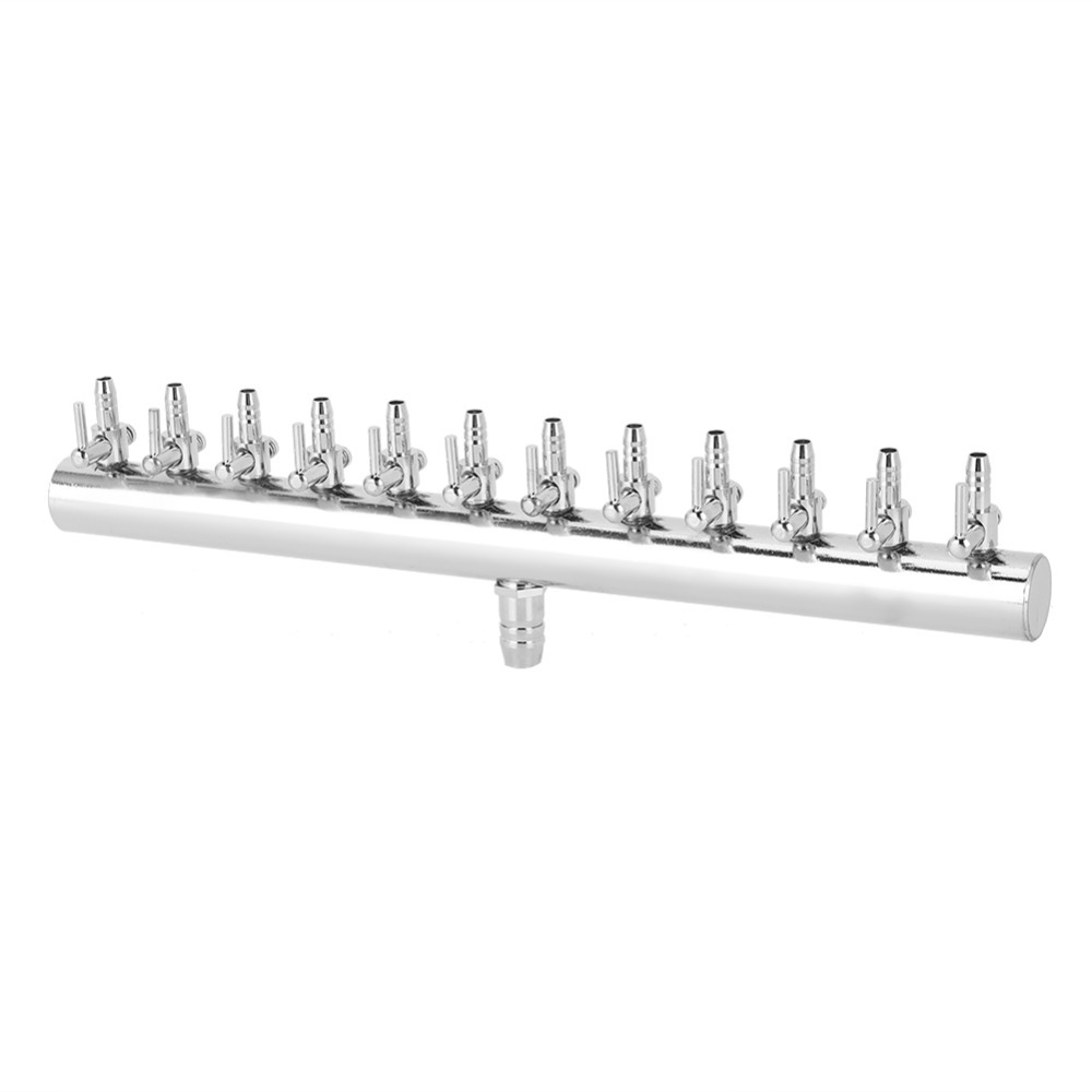 MAOLU500233906 Thép không gỉ Bộ chia bể cá Đồng Crom 8 chiều Van điều khiển lưu lượng không khí Phụ kiện bơm khí Xây dựng bằng  loại Van điều khiển bơm khí Bể cá - 3