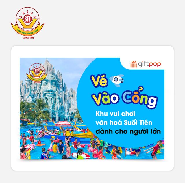 [12.12] Vé Vào Cổng Và Xe Lửa Khu Vui Chơi Công Viên Văn Hoá Suối Tiên Dành Cho Người Lớn