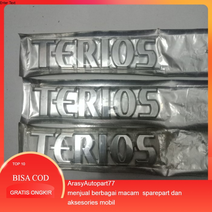 emblem terios original Harga 54,000 rupiah*Gratis Ongkir