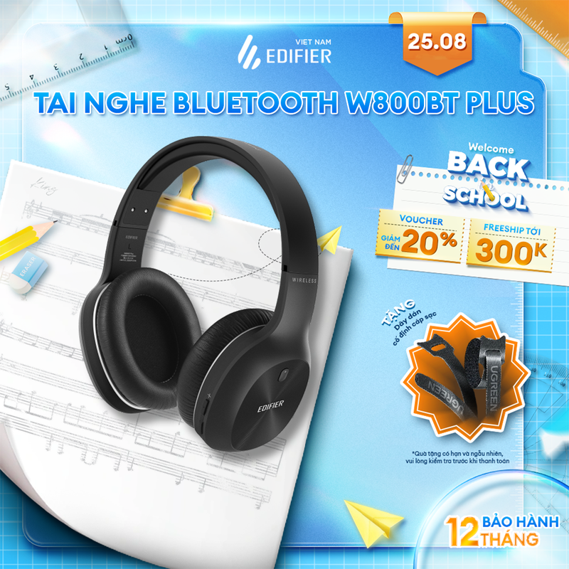 Tai nghe Bluetooth 5.3 chụp tai EDIFIER WH700NB | Sử dụng lên đến 68h | Khử tiếng ồn môi trường | Chính hãng - Bảo hành 12 tháng