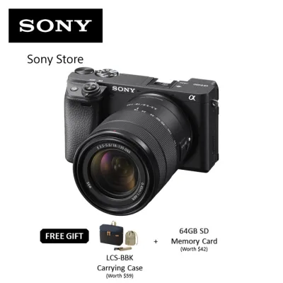 Sony Singapore ILCE-6400M/ A6400M Alpha E-mount Camera with APS-C Sensor with 18-135mm Zoom Lens Kit