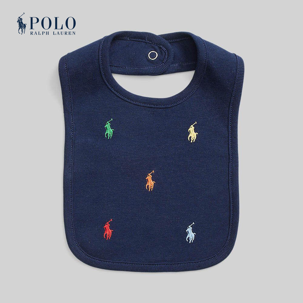 Polo Ralph Lauren Kids BIB Baby Boys Polo Pony Cotton Interlock Bib ผ้ากันเปื้อนเด็ก รุ่น CWPOSMAI9G20048 สี 410 NAVY-410 ราคา 1,900 บาท*ส่งฟรี