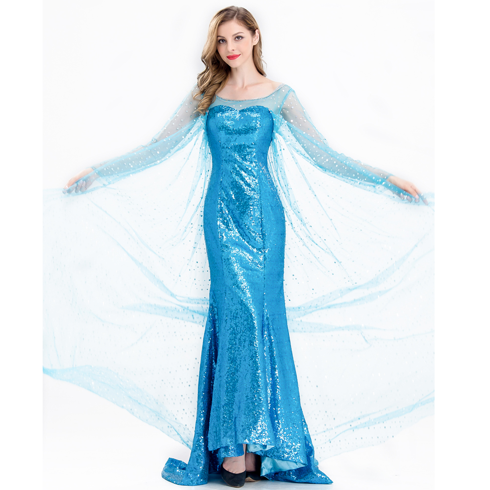 DV546 - Đầm Công Chúa Elsa Dễ Thương Cho Bé - Màu Xanh | Đầm Công Chúa |  moby.com.vn