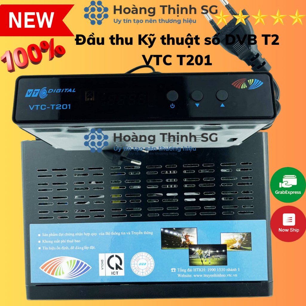 Đầu thu Kỹ thuật số DVB T2 VTC T201, xem truyền hình miễn phí trọn đời