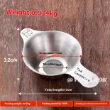 VINTLOOK Bộ Lọc Trà Inox Lưới Hai Lớp Lọc Trà Lưới Lọc Trà Lưới Lọc Hai Tai Bộ Trà Kung Fu Phụ Kiện Trà Đạo