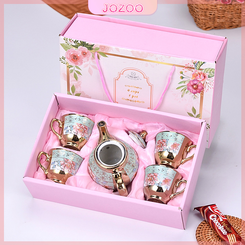 Jozoo 5-in-1 Retro Tea Pot and Cup Set