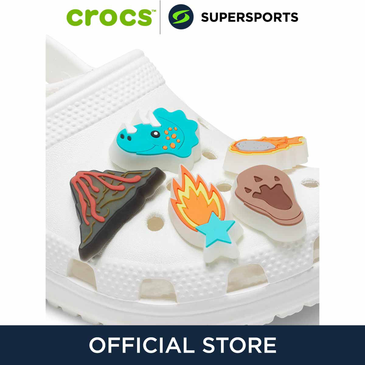 CROCS Jibbitz Lights Up Mesozoic Era 5-Pack Shoes Charm ราคา 890 บาท*ส่งฟรี