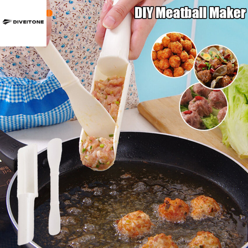 DIVEITONE DIY ลูกชิ้นชงกุ้งบอลการประมวลผลช้อนปลาบอลเนื้อทำเครื่องมือ ราคา 23 บาท*ส่งฟรี