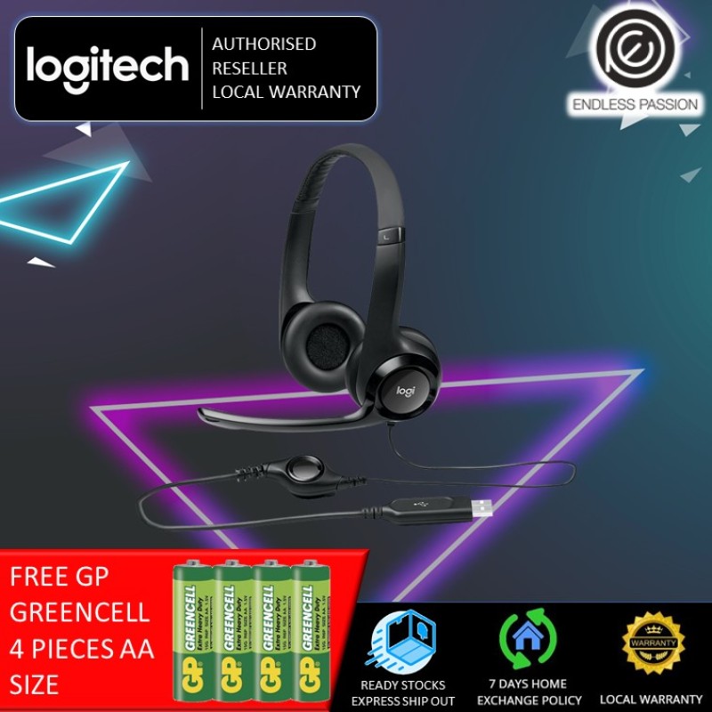 Logitech H390 USB Headset with Noise Cancelling Mic Singapore