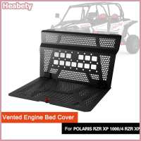 Heabety UTV Rear Engine Bed Cover Compatible With Polaris RZR XP 1000   RZR XP Turbo 2014-2023 Vented Engine Cover