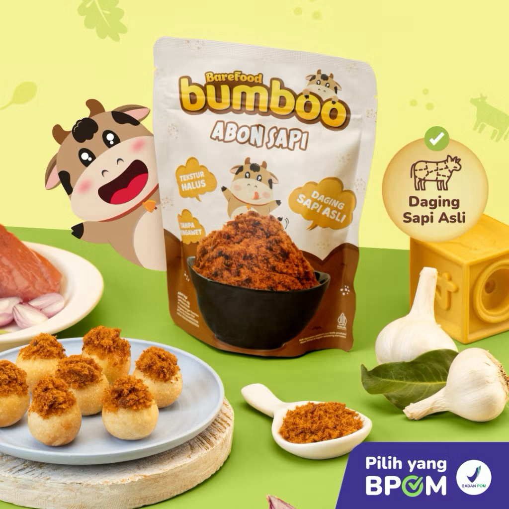 BUMBOO Abon Asli - MPASI - Tanpa MSG - Tanpa Pengawet