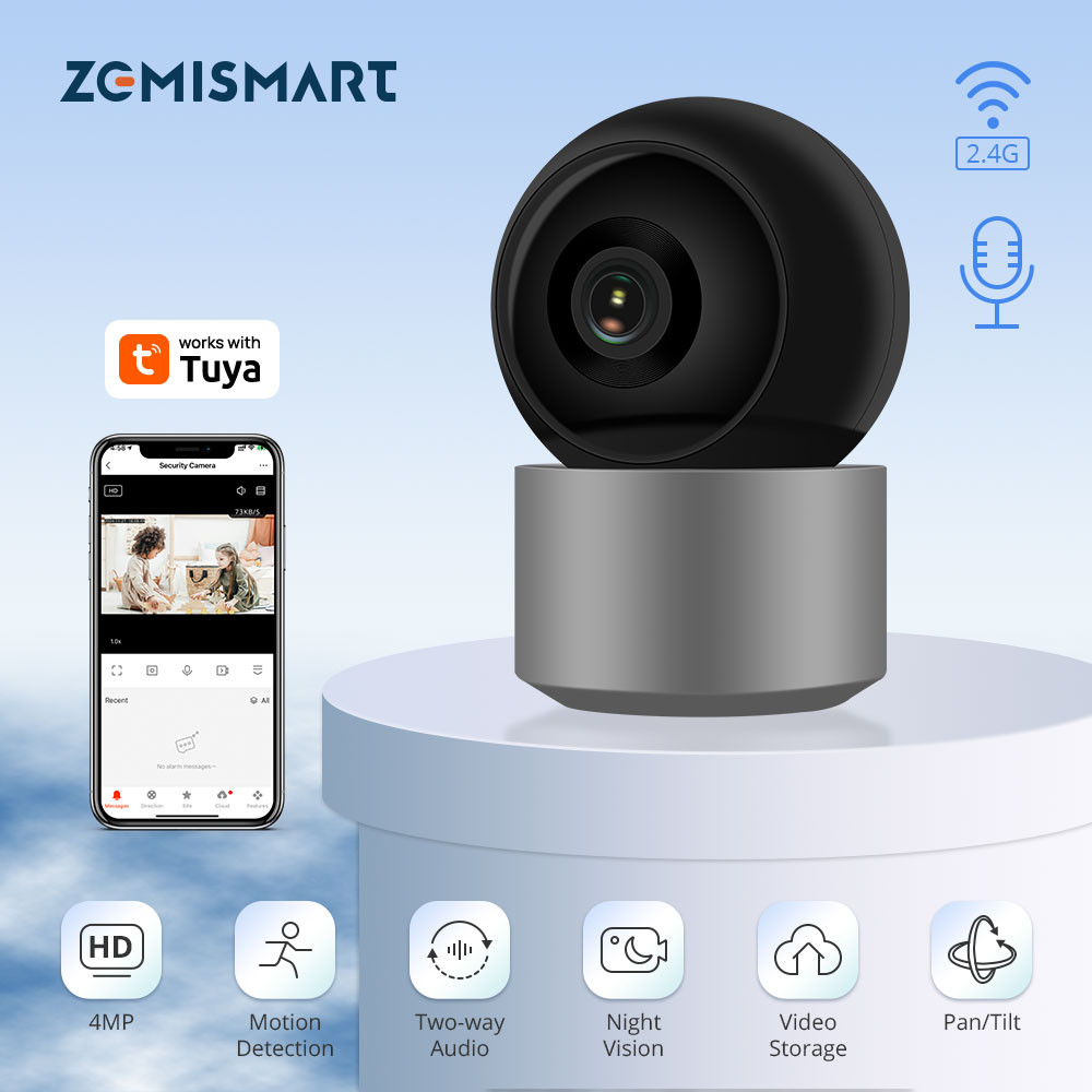 Zemismart Wifi Ai Thông Minh Camera CCTV 5MP HD Hình Ảnh Hai-Cách Âm Thanh Camera an ninh ip Tự Động nhìn trong đêm Theo Dõi, Home Monitor Pet Phát Hiện Con, Làm Việc Với Tuya