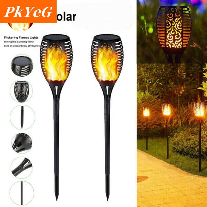 [COD] PkYeG TOOL ไฟคบเพลิงพลังงานแสงอาทิตย์12LED 1 2 4ชิ้น, ไฟกระพริบกันน้ำตกแต่งสวนกลางแจ้งสนามหญ้าทางเดินลานลานระเบียงโคมไฟตั้งพื้น ราคา 268 บาท*ส่งฟรี