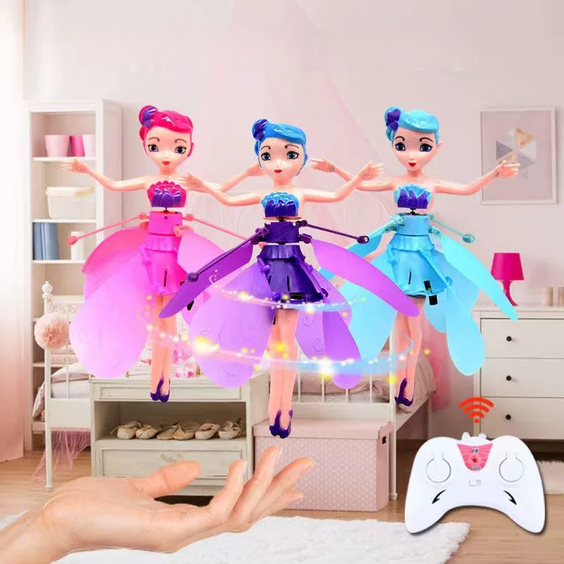 Cô tiên nhỏ có thể bay cảm ứng thông minh tiên hoa lơ lửng tiên bay máy bay trẻ em đồ chơi máy bay điều khiển từ xa