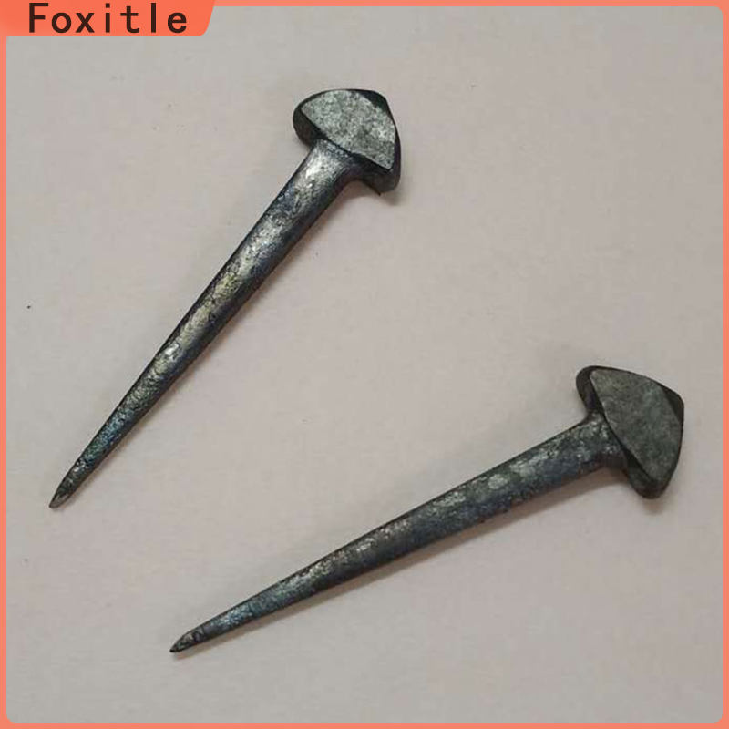 Foxitle 50pcs Iron Horseshoe Tools Horseshoe Fixing Nails Thiết bị sửa móng ngựa thực tế
